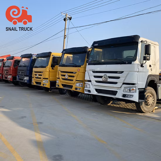 Hochleistungs-Sinotruk HOWO 336/371/420 PS 6X4/8X4 10/12 Wheeler Gebrauchter Traktorkopf-Fracht-LKW zum Verkauf
