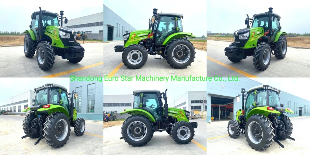 D 130HP 4WD Wheel Tractor Orchard Four Farm Crawler Paddy Lawn Big Garden Walking Diesel China Tractor for Agricultural Machinery Manufacturer Es1304D