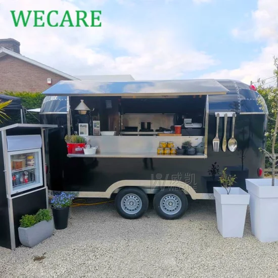 Wecare Snack-Food-Anhänger, beweglicher Speisewagen-Anhänger, Street-Food-Wagen, Foodtruck mit EWG
