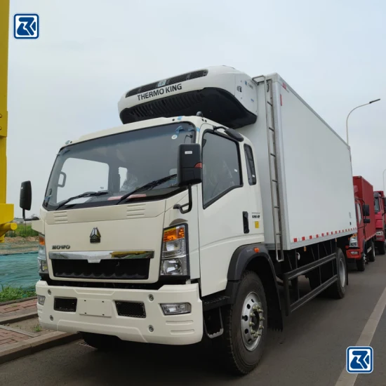 China Sinotruk/HOWO 4X2 5 Tonnen/10 Tonnen Carrier Freezer Cooling Cargo Van/Light/Lkw/Lebensmittel/Gefrierschrank/Kühlschrank Fahrzeug/LKW Preis für Kühl-/Gefrierschrank/Box