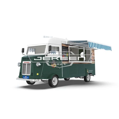 Elektrischer Imbisswagen von Jekeen mit Fast-Food-Service und Snackautomat Barton