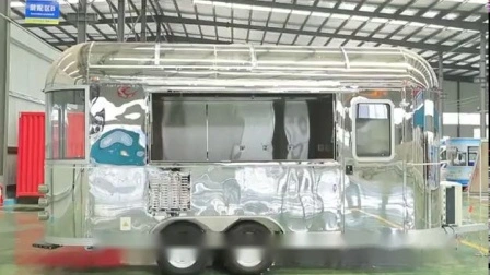 Oriental Shimao nutzte den elektrischen Airstream Mobile Street Fast Food Truck für den Verkauf von Mini-Eiscreme-Hotdog-Snacks-Trucks